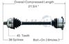 Picture of Audi A6 Left Front CV Shaft 98-04 4B0407271F
